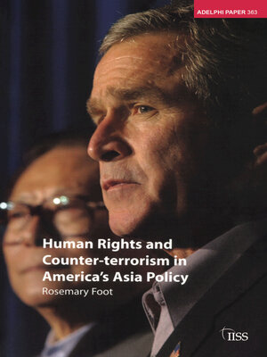 cover image of Human Rights and Counter-terrorism in America's Asia Policy